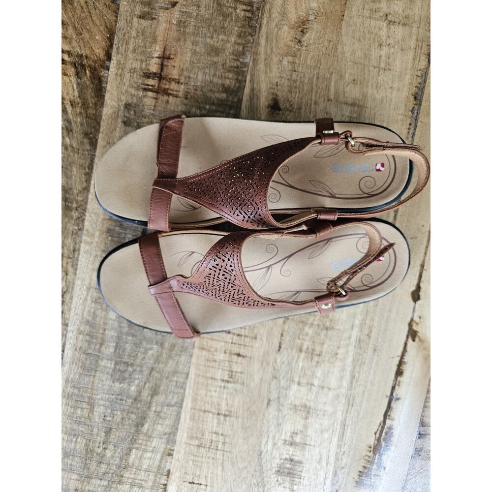 REVERE Women's Santa Fe Sandals in Brown Open Toe Adjustable SZ 11.5 NEW - Picture 3 of 10